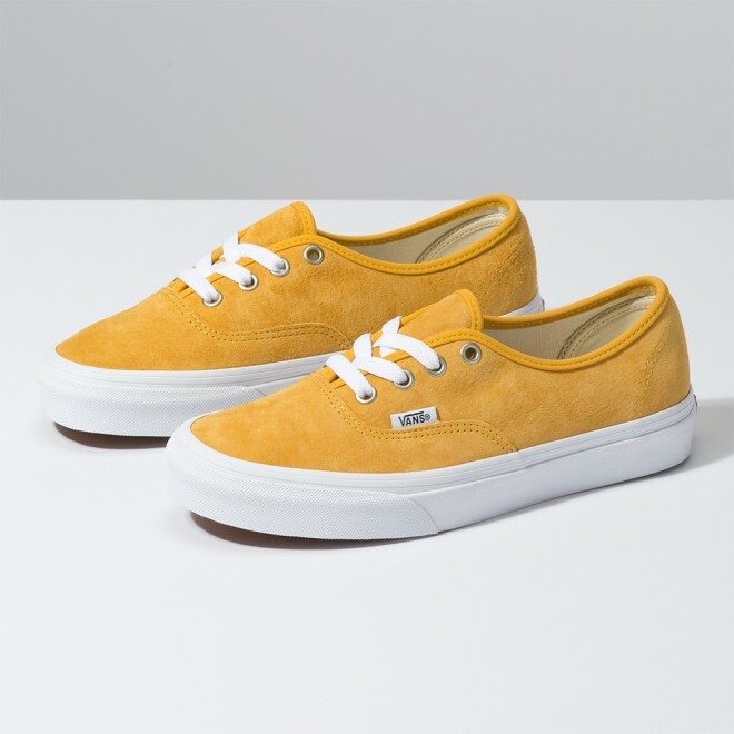 vans authentic suede yellow